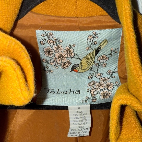 Tabitha | Mustard Ruffled Blazer size 4 - Picture 4 of 4